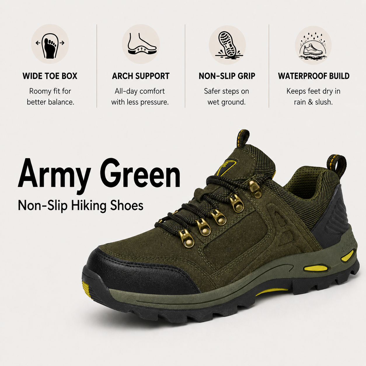 TheGripStep™ Non-Slip Hiking Shoes