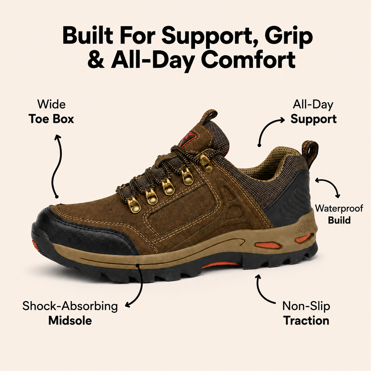 TheGripStep™ Non-Slip Hiking Shoes